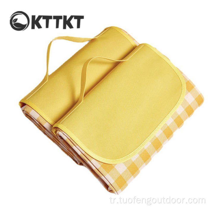 Açık Seyahat Kampı Neme Dayanıklı Piknik Mat Çantası